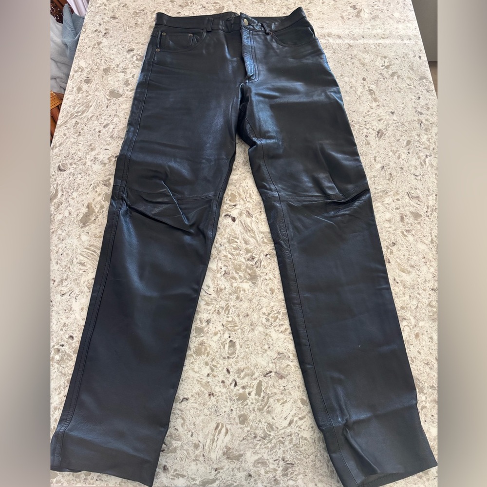 Black Leather Pants